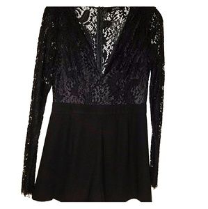 Black Lace Romper